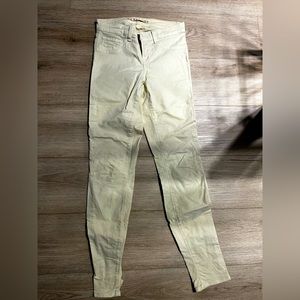 J Brand Cream Skinny Jean 24